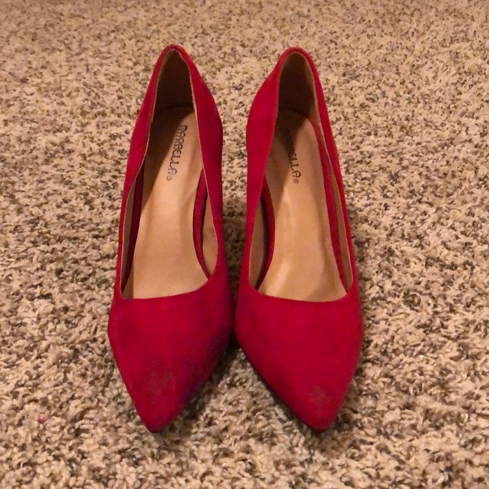 Red high heels - barely worn!